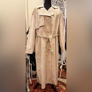 Black NYC free people trench coat. NWT size large!